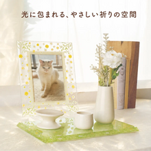 画像をギャラリービューアに読み込む, クリスタルガラスフォトフレーム&台座「ゆらりの」
