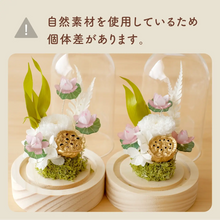 画像をギャラリービューアに読み込む, LEDフラワーガラスドーム 【あの子の庭 ー ハス】NEW!