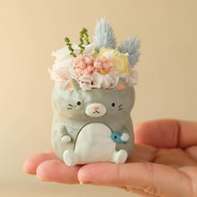 画像をギャラリービューアに読み込む, 小さな家族 ねこ グレー