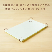画像をギャラリービューアに読み込む, クリスタルガラスフォトフレーム&amp;台座「ゆらりの」
